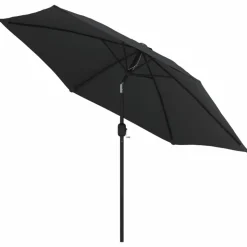 MAISON EXCLUSIVE - Parasol d'extérieur avec poteau en métal 300 cm noir