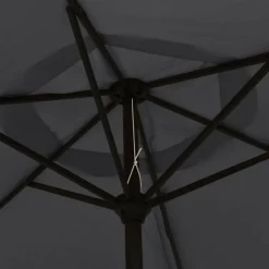 MAISON EXCLUSIVE - Parasol d'extérieur avec poteau en métal 300 cm noir