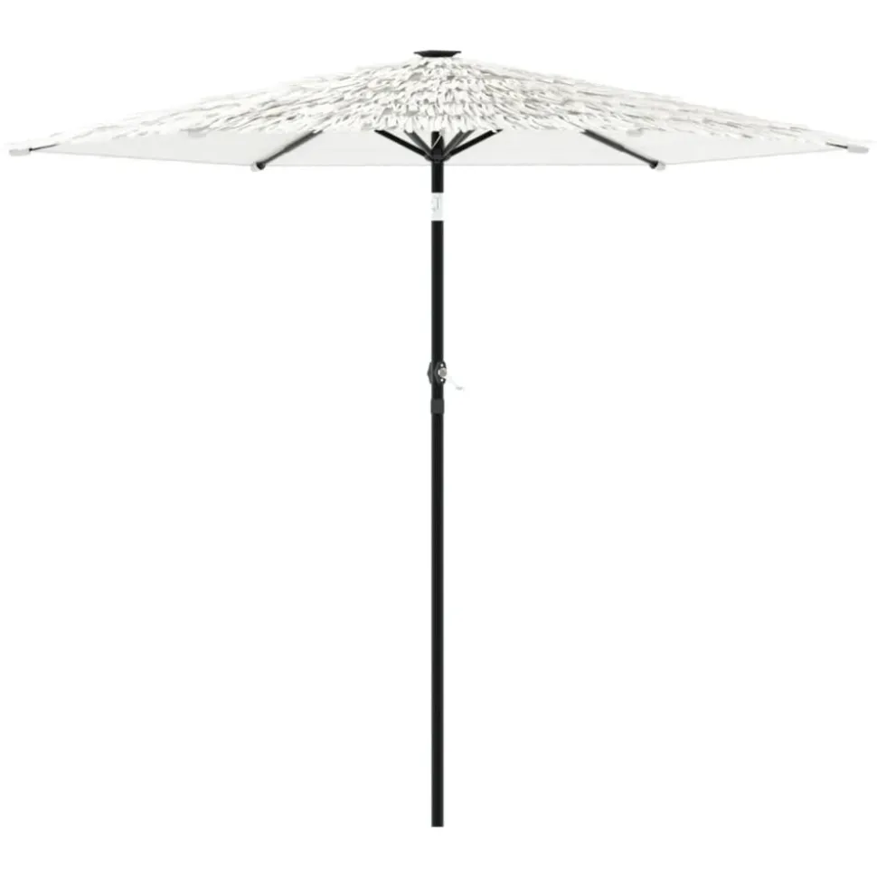 MAISON EXCLUSIVE - Parasol de jardin avec mât en acier blanc 223x223x213 cm