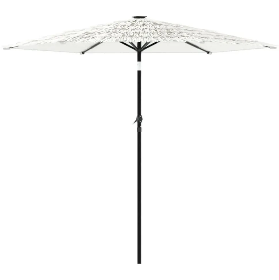MAISON EXCLUSIVE - Parasol de jardin avec mât en acier blanc 223x223x213 cm