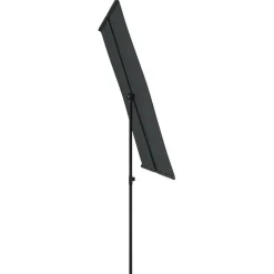 MAISON EXCLUSIVE - Parasol de jardin avec mât en aluminium 2x1,5 m noir