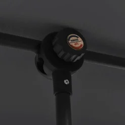 MAISON EXCLUSIVE - Parasol de jardin avec mât en aluminium 2x1,5 m noir