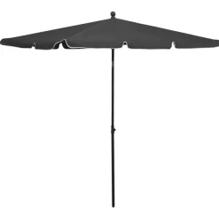 MAISON EXCLUSIVE - Parasol de jardin avec mât 210x140 cm anthracite