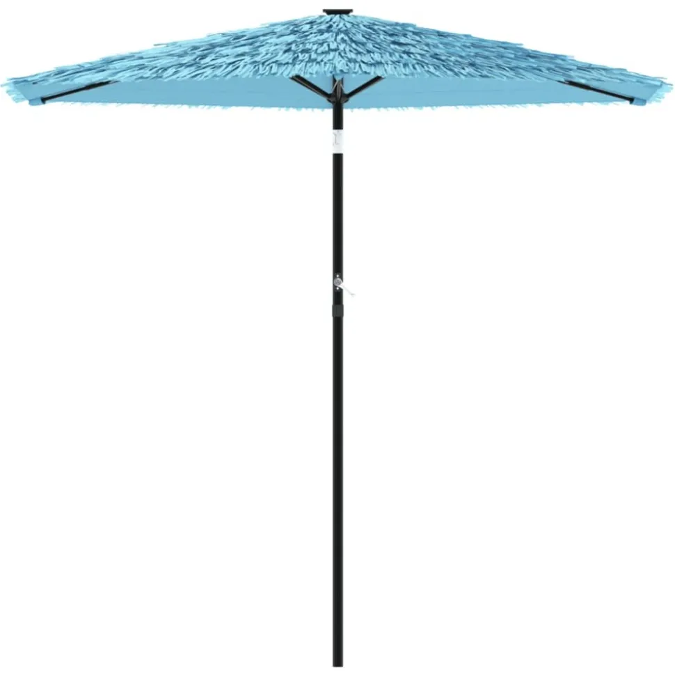 MAISON EXCLUSIVE - Parasol de jardin avec mât en acier bleu 268x268x226 cm