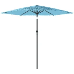 MAISON EXCLUSIVE - Parasol de jardin avec mât en acier bleu 268x268x226 cm