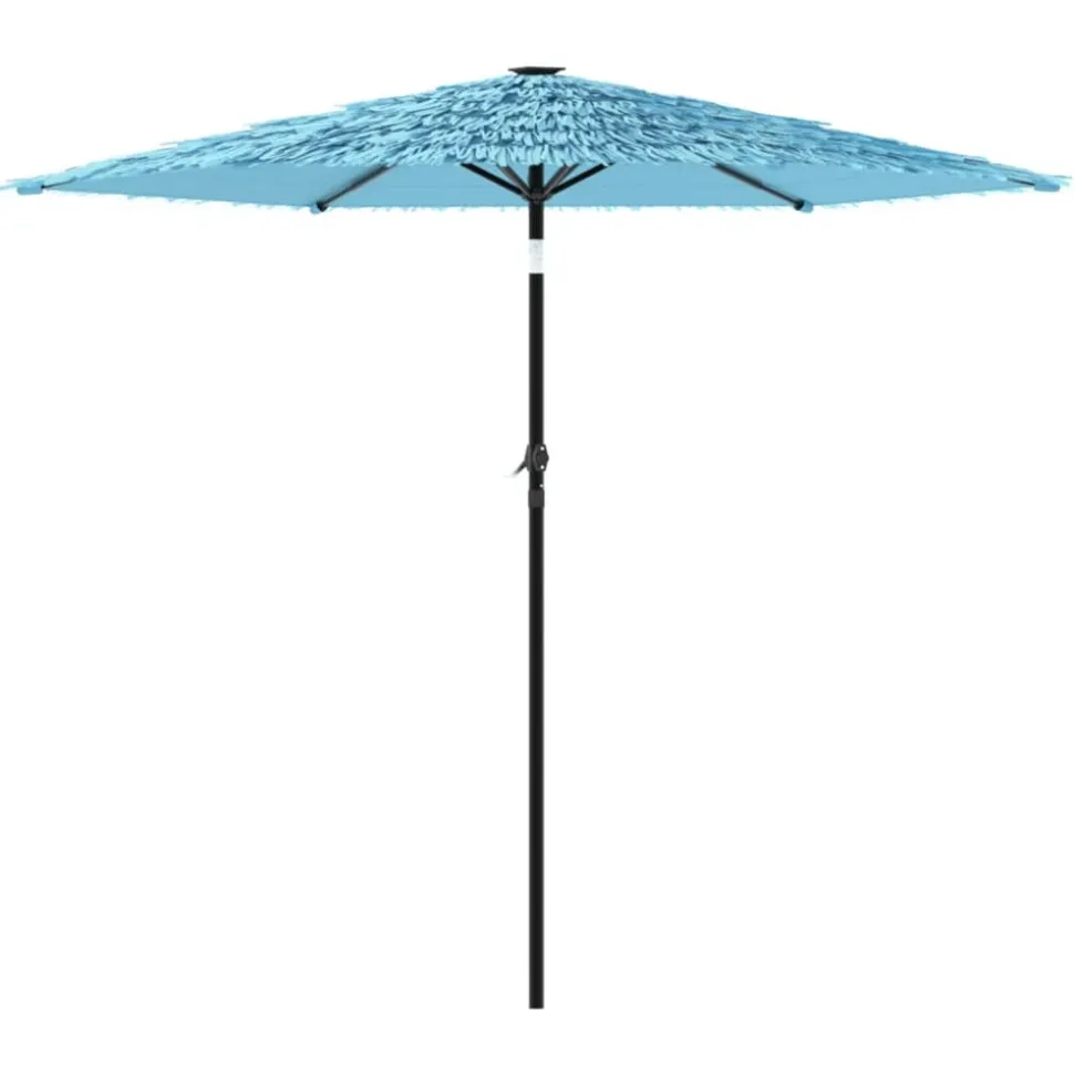 MAISON EXCLUSIVE - Parasol de jardin avec mât en acier bleu 268x268x226 cm