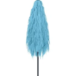 MAISON EXCLUSIVE - Parasol de jardin avec mât en acier bleu 268x268x226 cm