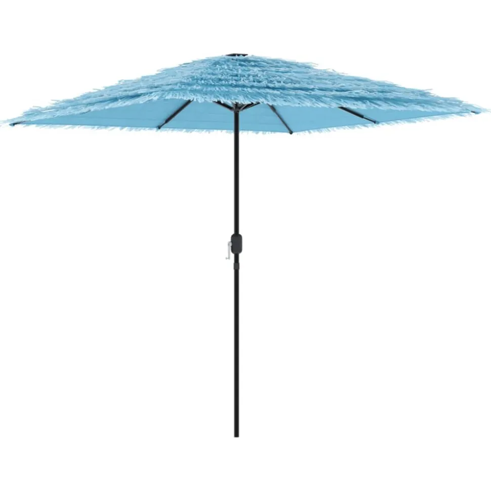 MAISON EXCLUSIVE - Parasol de jardin avec mât en acier bleu 248x248x248 cm