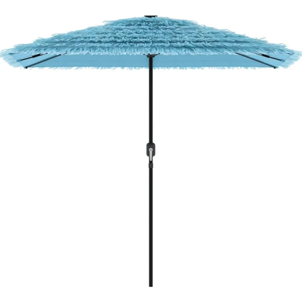 MAISON EXCLUSIVE - Parasol de jardin avec mât en acier bleu 248x248x248 cm