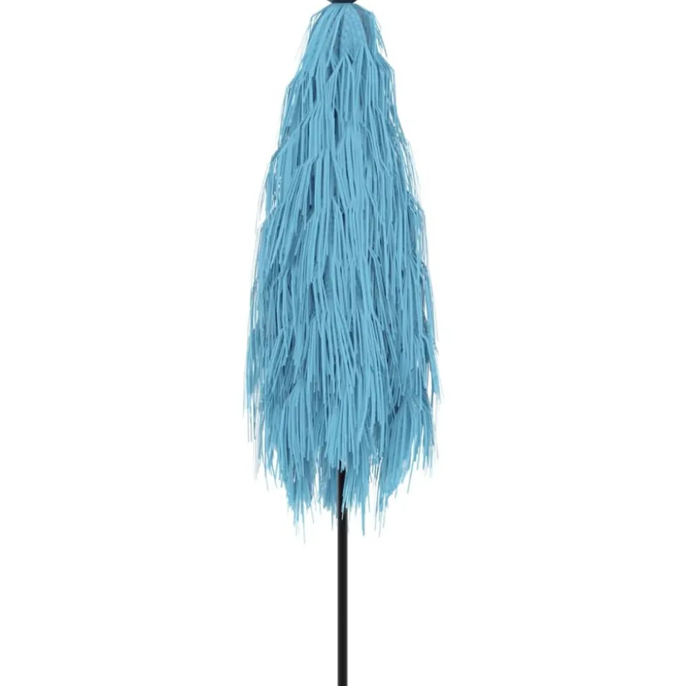MAISON EXCLUSIVE - Parasol de jardin avec mât en acier bleu 248x248x248 cm
