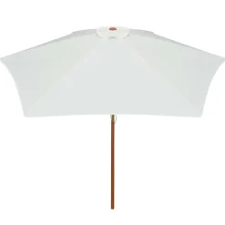 MAISON EXCLUSIVE - Parasol avec poteau en bois 270 x 270 cm blanc crème