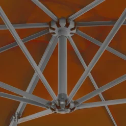 MAISON EXCLUSIVE - Parasol de jardin en porte-à-faux avec mât en aluminium