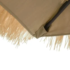 MAISON EXCLUSIVE - Parasol de jardin avec mât en acier marron 269x269x235 cm