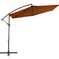 MAISON EXCLUSIVE - Parasol de jardin en porte-à-faux avec mât en aluminium