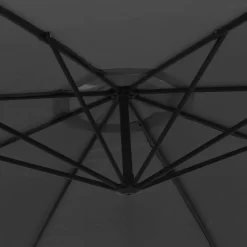 MAISON EXCLUSIVE - Parasol de jardin en porte-à-faux et poteau en aluminium