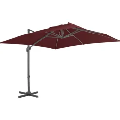 MAISON EXCLUSIVE - Parasol de jardin en porte-à-faux avec mât en aluminium