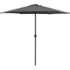 MAISON EXCLUSIVE - Parasol de jardin et mât en aluminium 270x246 cm anthracite
