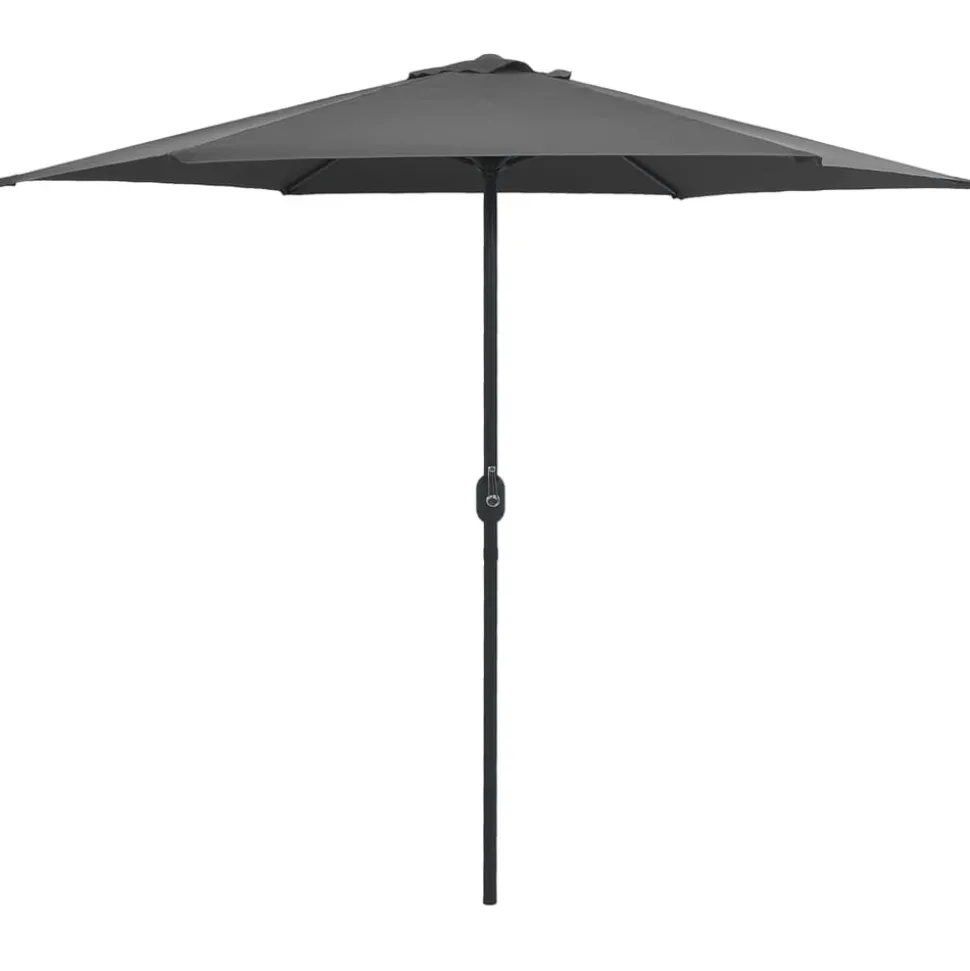 MAISON EXCLUSIVE - Parasol de jardin et mât en aluminium 270x246 cm anthracite