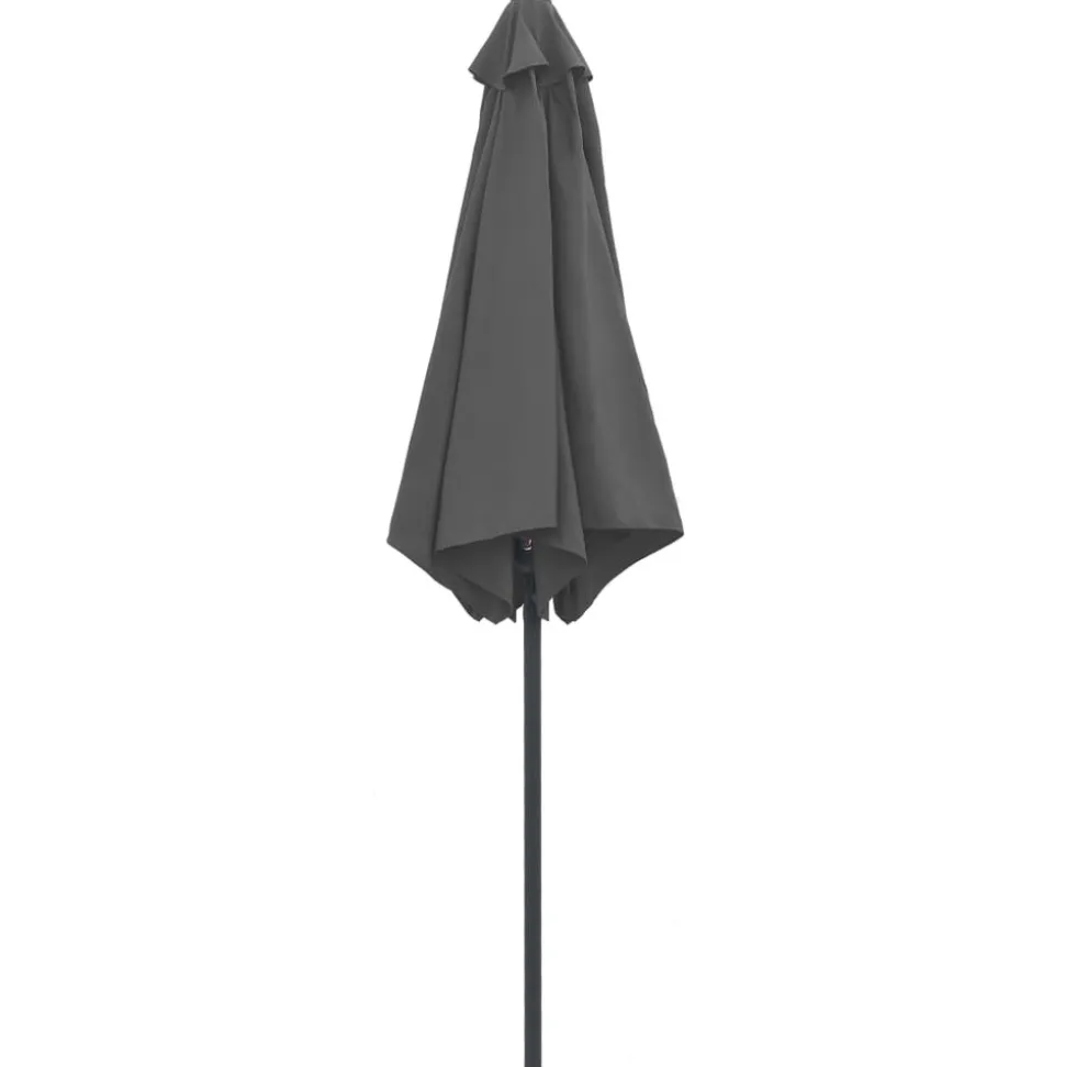 MAISON EXCLUSIVE - Parasol de jardin et mât en aluminium 270x246 cm anthracite