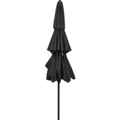 MAISON EXCLUSIVE - Parasol de jardin à 3 niveaux avec mât en aluminium anthracite