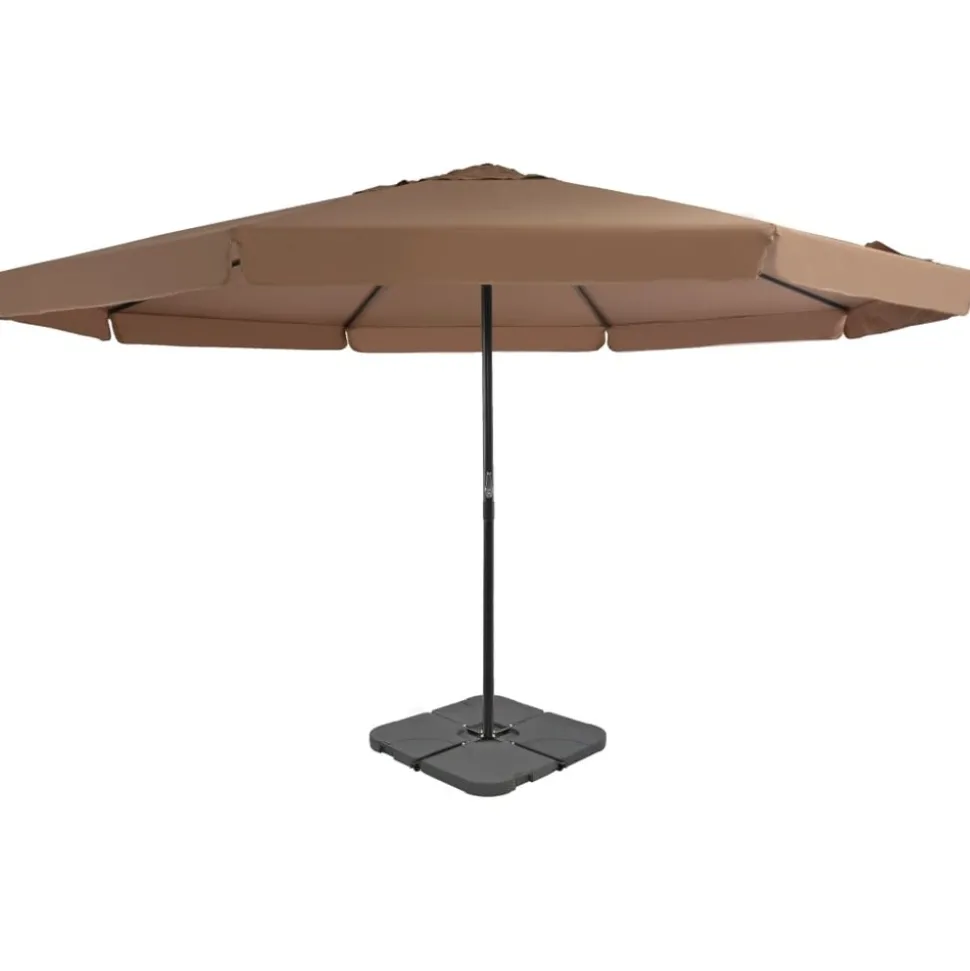 MAISON EXCLUSIVE - Parasol de jardin avec base portable taupe
