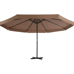 MAISON EXCLUSIVE - Parasol de jardin avec base portable taupe