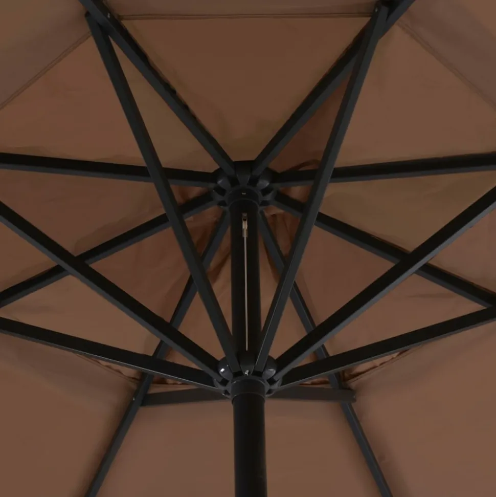 MAISON EXCLUSIVE - Parasol de jardin avec base portable taupe