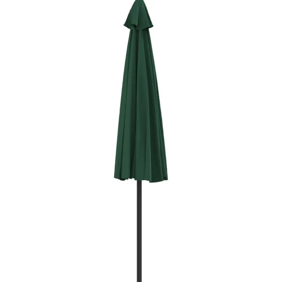MAISON EXCLUSIVE - Parasol de balcon avec mât en aluminium vert 300x155 cm demi