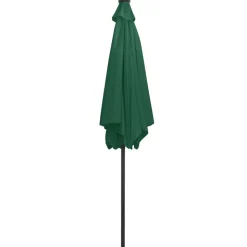 MAISON EXCLUSIVE - Parasol de jardin avec lumières led et mât en aluminium vert