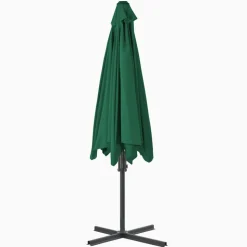 MAISON EXCLUSIVE - Parasol d'extérieur avec mât en acier 300 cm vert