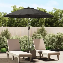 MAISON EXCLUSIVE - Parasol d'extérieur avec mât en aluminium 270 cm anthracite