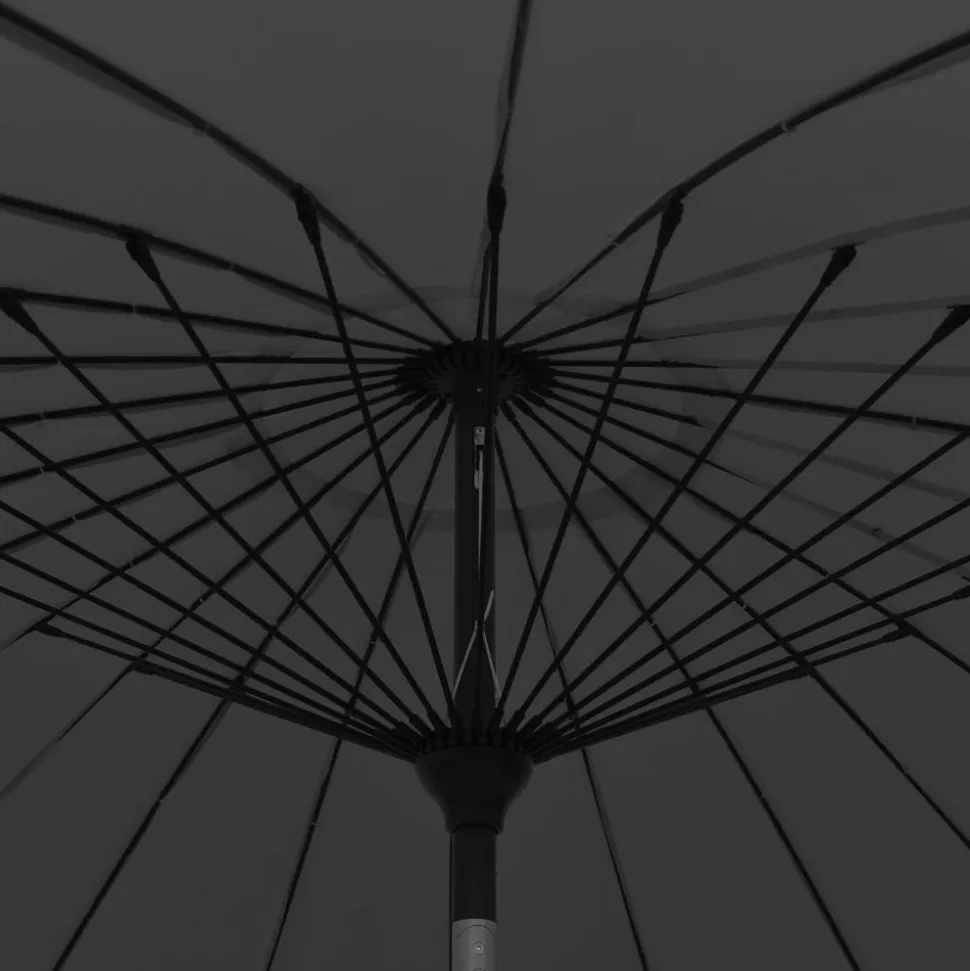 MAISON EXCLUSIVE - Parasol d'extérieur avec mât en aluminium 270 cm anthracite