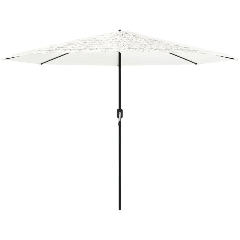 MAISON EXCLUSIVE - Parasol de jardin avec mât en acier blanc 388x388x248 cm