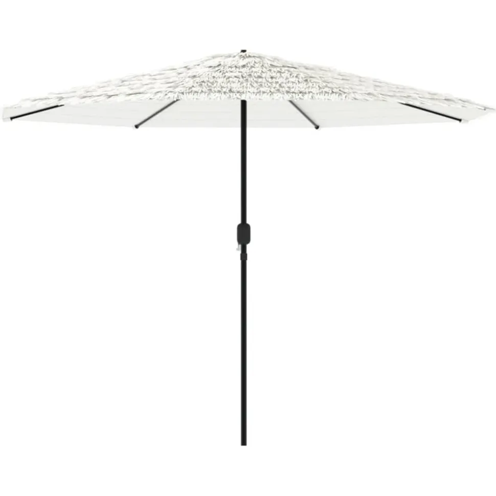 MAISON EXCLUSIVE - Parasol de jardin avec mât en acier blanc 388x388x248 cm