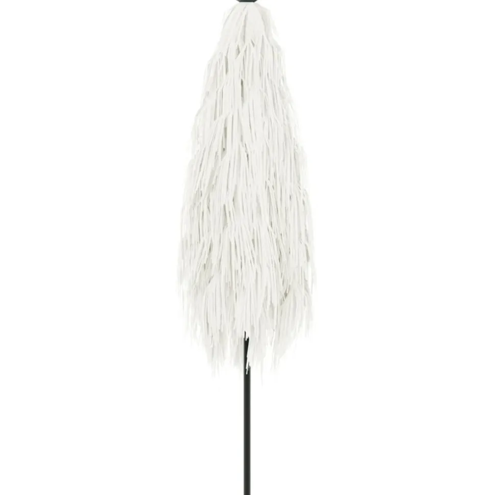 MAISON EXCLUSIVE - Parasol de jardin avec mât en acier blanc 388x388x248 cm