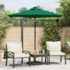 MAISON EXCLUSIVE - Parasol de jardin avec mât en acier vert 225x225x212 cm
