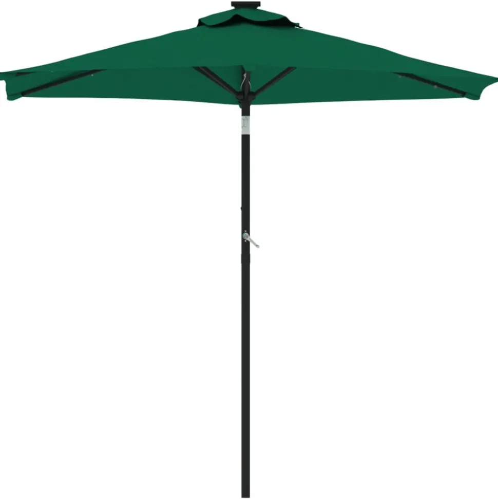 MAISON EXCLUSIVE - Parasol de jardin avec mât en acier vert 225x225x212 cm