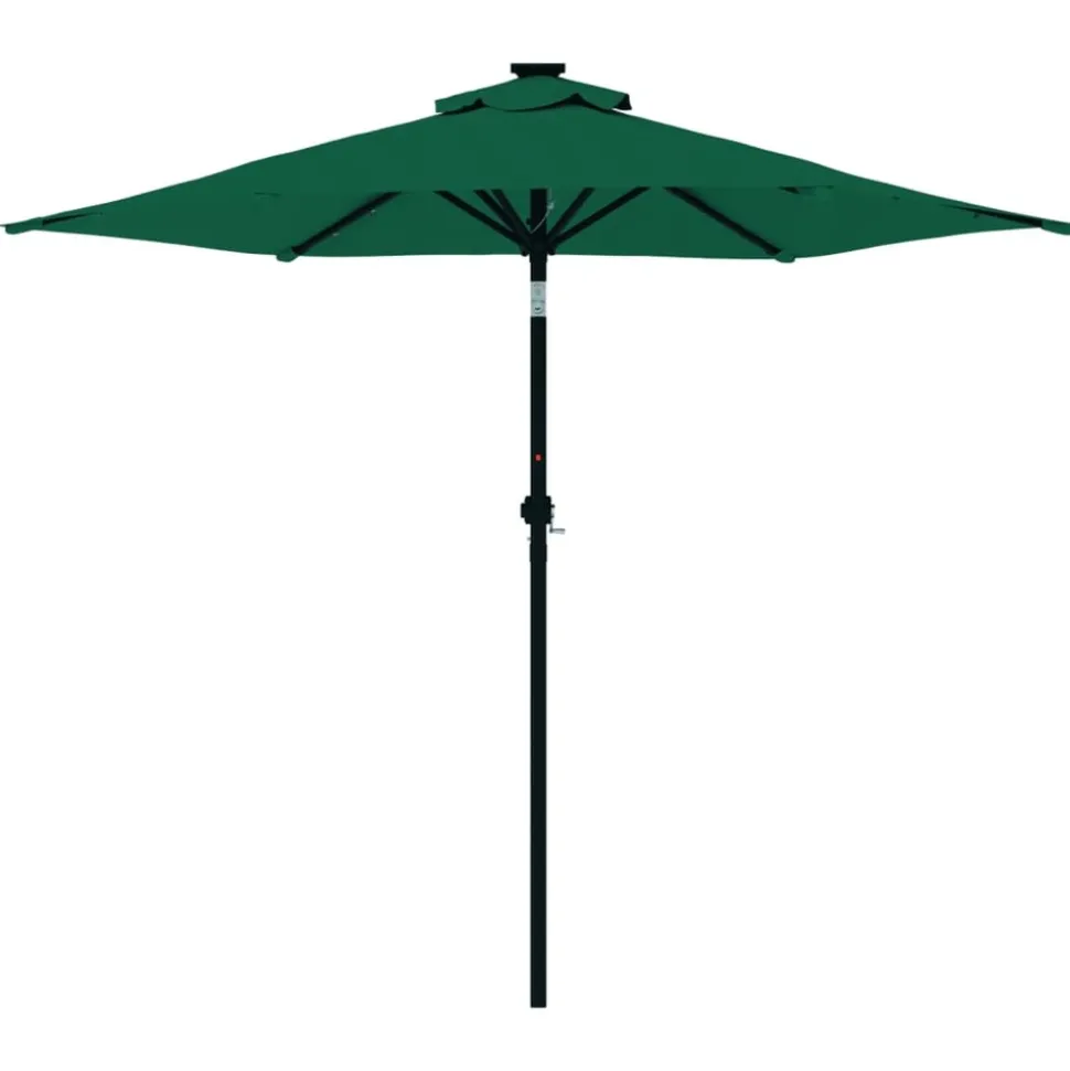 MAISON EXCLUSIVE - Parasol de jardin avec mât en acier vert 225x225x212 cm