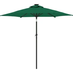 MAISON EXCLUSIVE - Parasol de jardin avec mât en acier vert 225x225x212 cm