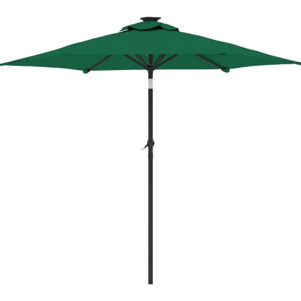 MAISON EXCLUSIVE - Parasol de jardin avec mât en acier vert 225x225x212 cm