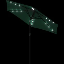 MAISON EXCLUSIVE - Parasol de jardin avec mât en acier vert 225x225x212 cm