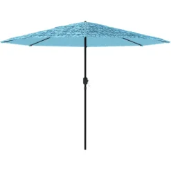 MAISON EXCLUSIVE - Parasol de jardin avec mât en acier bleu 324x324x247 cm
