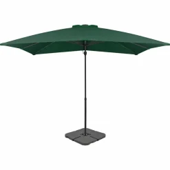 MAISON EXCLUSIVE - Parasol de jardin avec base portable vert