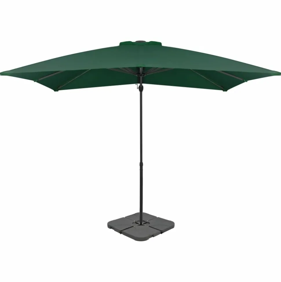 MAISON EXCLUSIVE - Parasol de jardin avec base portable vert
