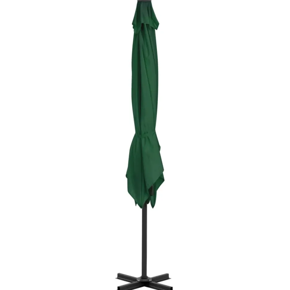MAISON EXCLUSIVE - Parasol de jardin avec base portable vert
