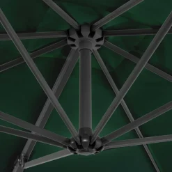 MAISON EXCLUSIVE - Parasol de jardin avec base portable vert