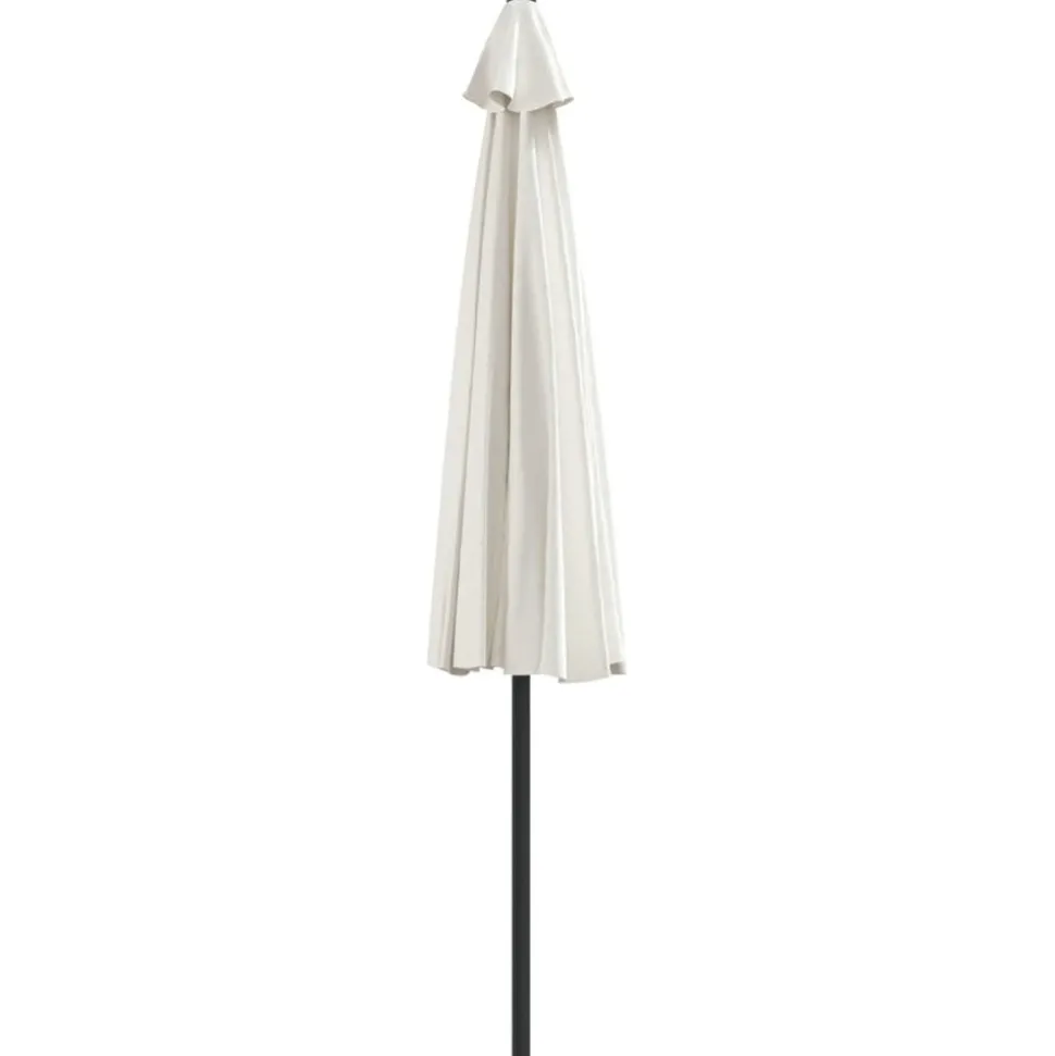MAISON EXCLUSIVE - Parasol de balcon avec mât en aluminium sable 300x155 cm demi