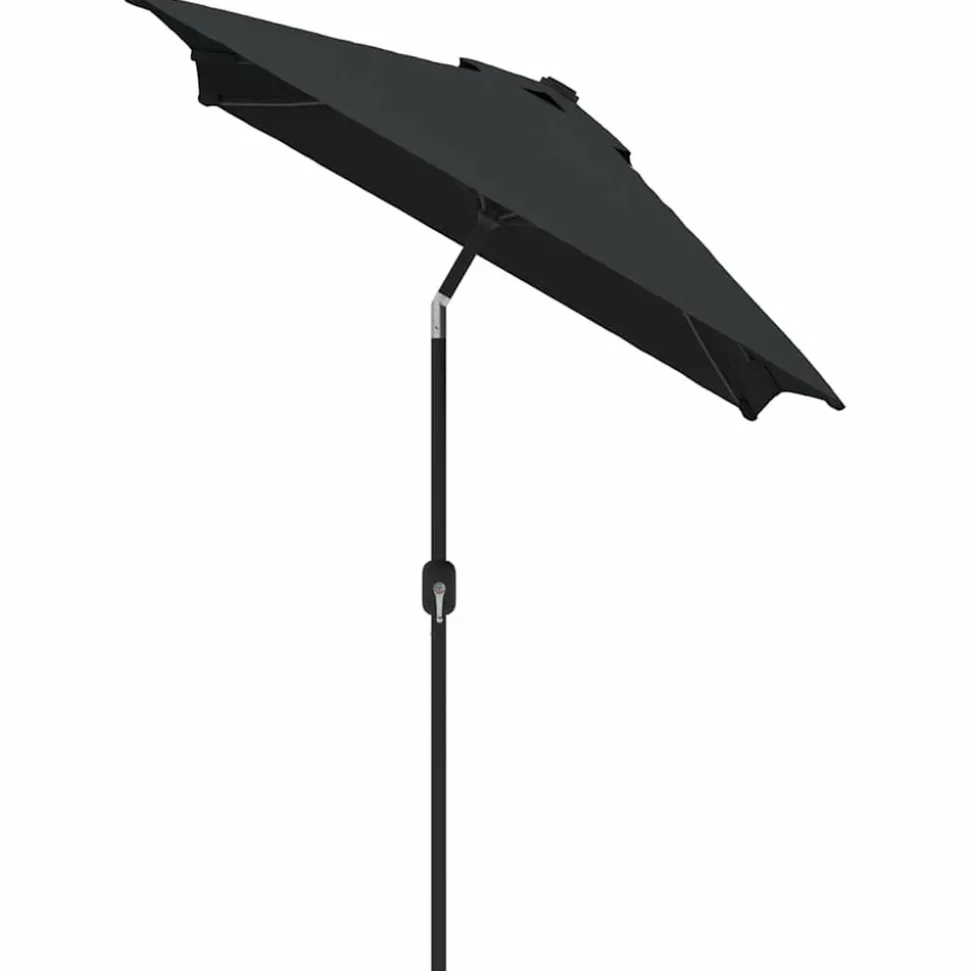 MAISON EXCLUSIVE - Parasol d'extérieur avec mât en métal 300x200 cm noir