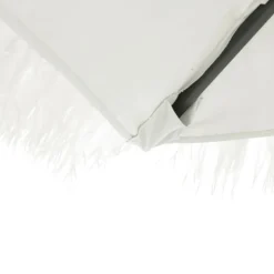 MAISON EXCLUSIVE - Parasol de jardin avec mât en acier blanc 290x290x238 cm