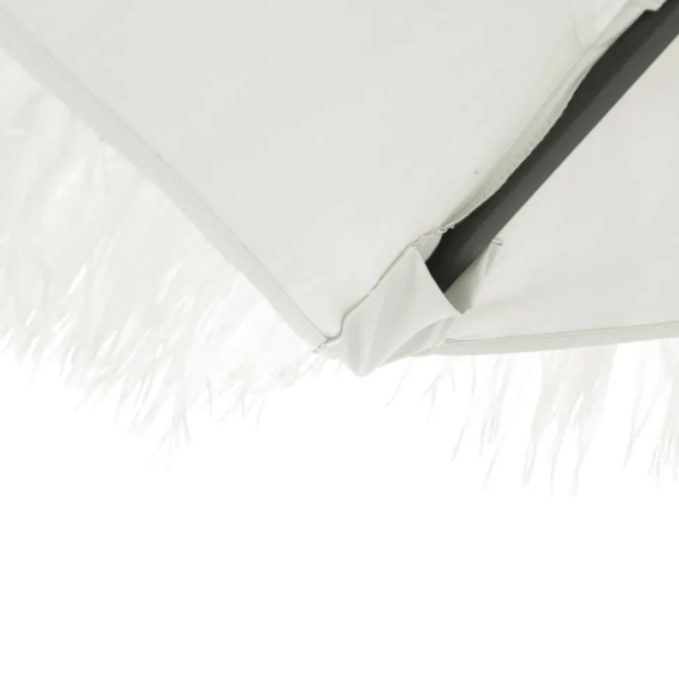 MAISON EXCLUSIVE - Parasol de jardin avec mât en acier blanc 290x290x238 cm